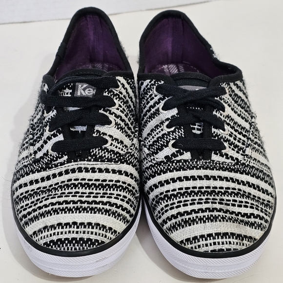 Keds Women's Champion Metallic Woven Stripe Fashion Sneaker - Picture 4 of 9